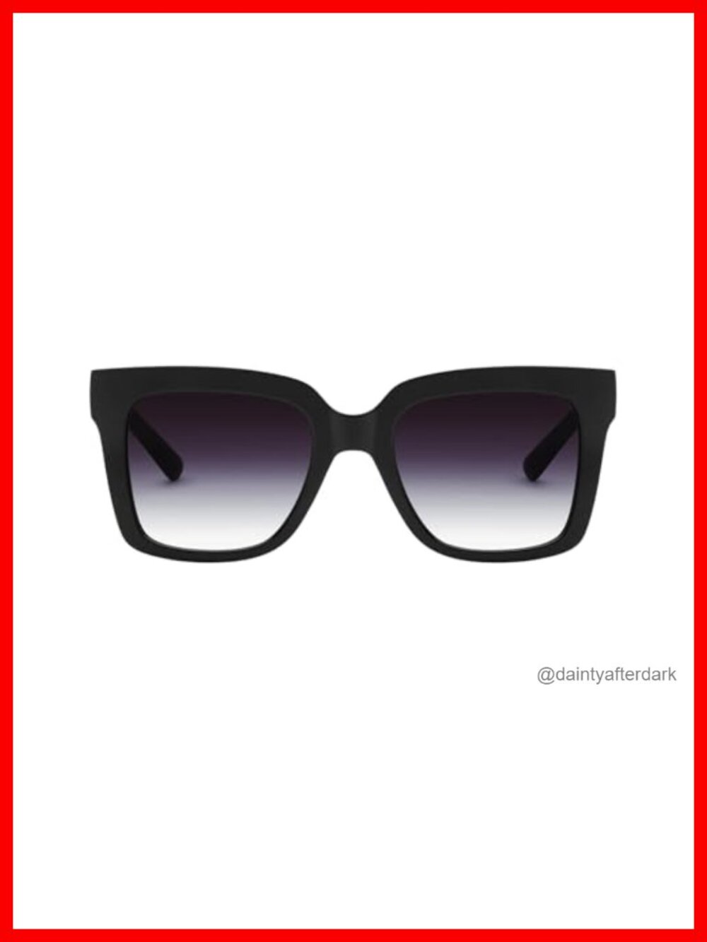 Oversized Square Sunglasses with UV Protection Coating Wide Arms